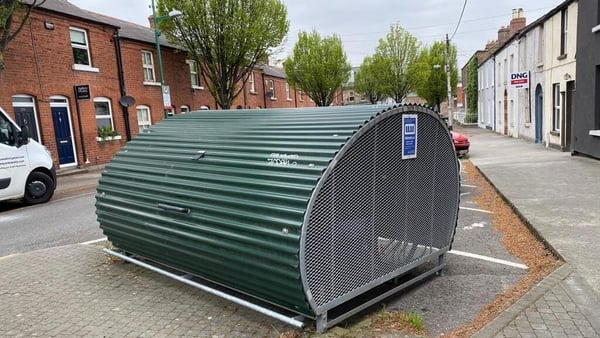 A bike bunker at Lennox Place, Portobello, in Dublin