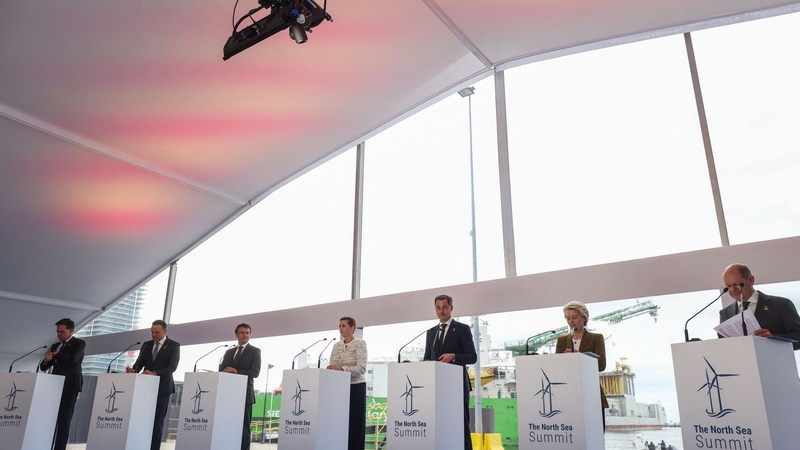 Taoiseach Leo Varadkar (second left) pictured at the North Sea Summit in Ostend