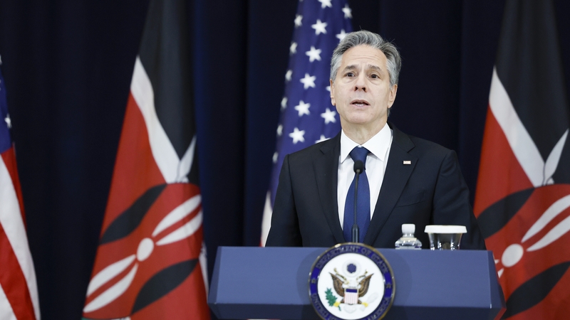 Secretary of State Antony Blinken was speaking after talks with Kenya's foreign secretary