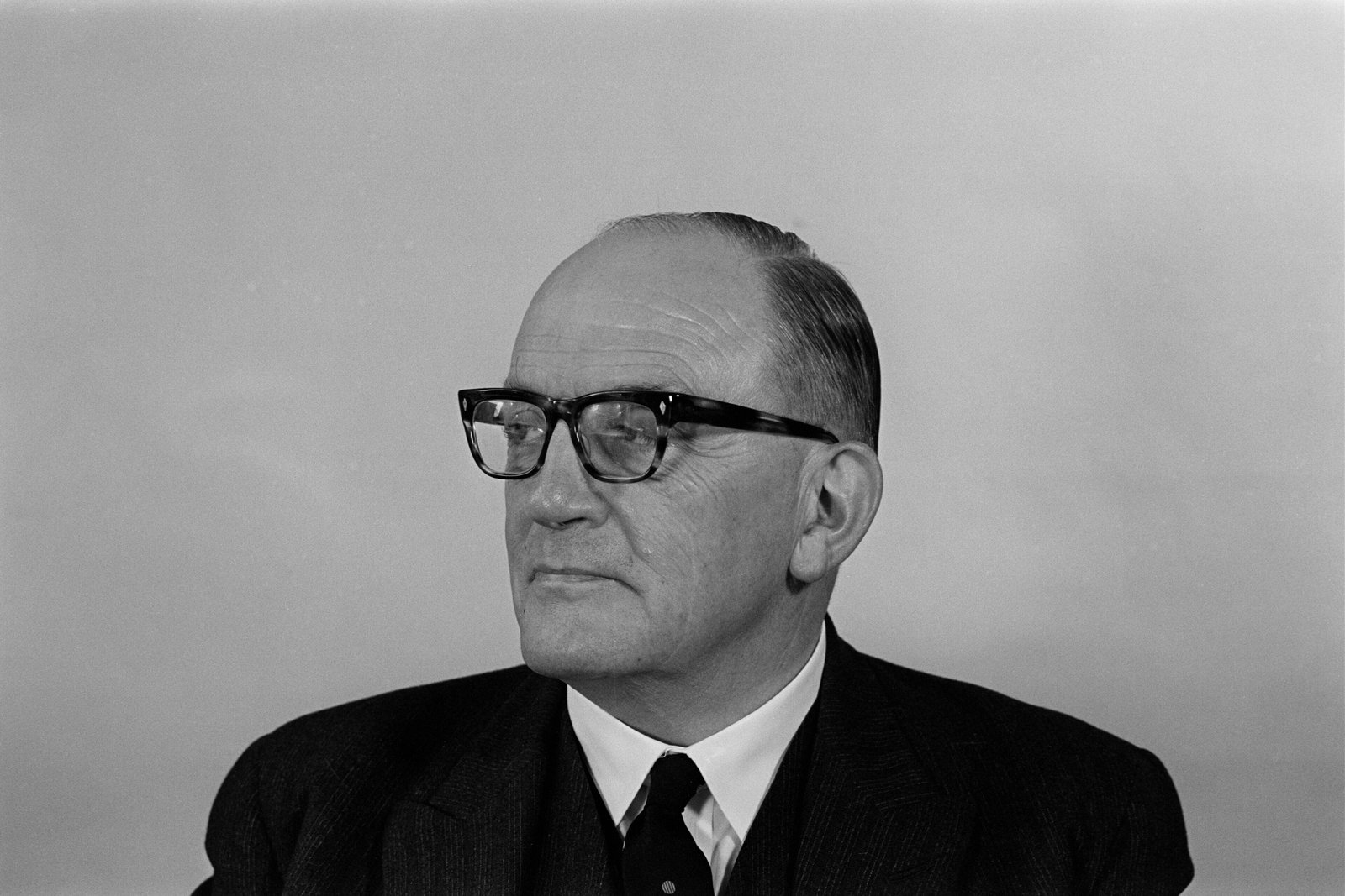James Dillon, seen here in 1967, reminded the Dáil of the lack of ideological differences. Photo © RTÉ Photographic Archive