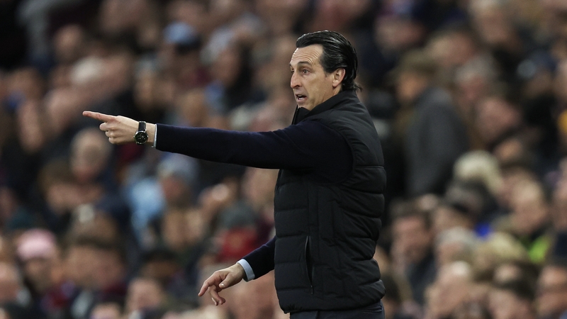 Aston Villa manager Unai Emery