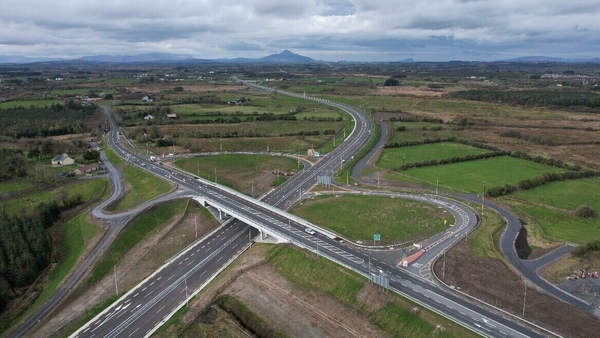 The Castlebar bypass, which form a 10km section of the new N5 to Westport in Co Mayo, was one of the infrastructure projects which opened in 2023. Photo: Mayo County Council