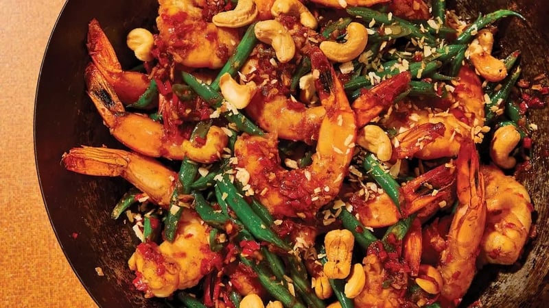 Make this dish vegan by swapping out prawns for tofu or tempeh.