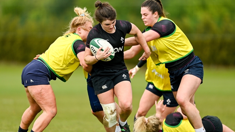 Deirbhile Nic a Bhaird (centre) has been one of the stand-out players for Ireland