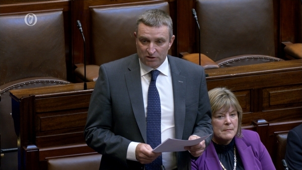 Junior Minister Niall Collins made a statement in the Dáil