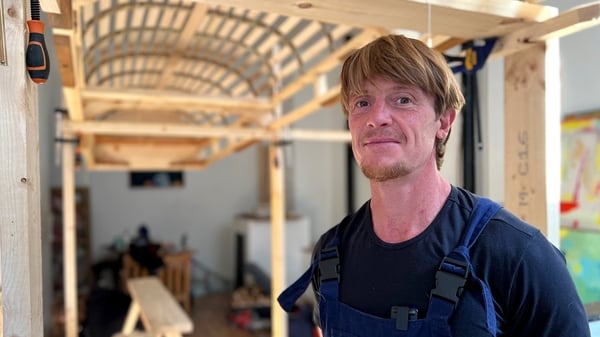 Mark Redden used wood sourced and salvaged in Ireland for his latest currach build, including recycled garden furniture.