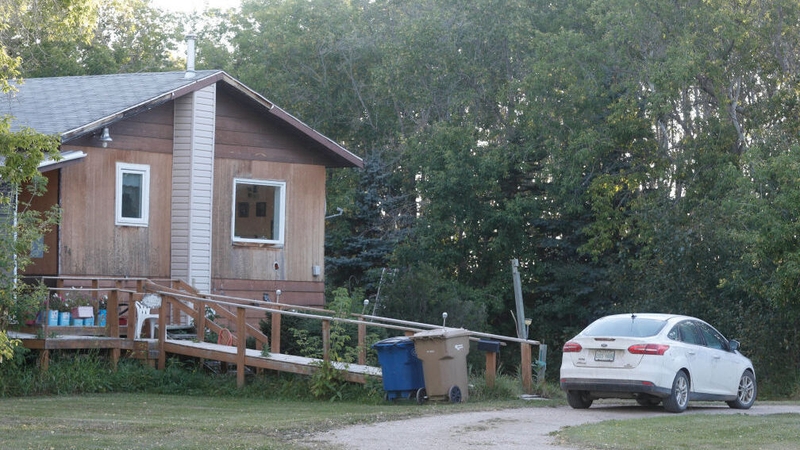 A house where one of the victims was found in Weldon, Saskatchewan
