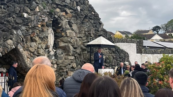 Hundreds attended a vigil in Strabane for the victims in Co Tyrone