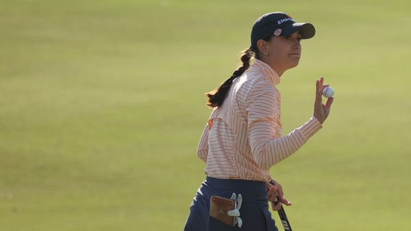 Cheyenne Knight leads at the JM Eagle LA Championship