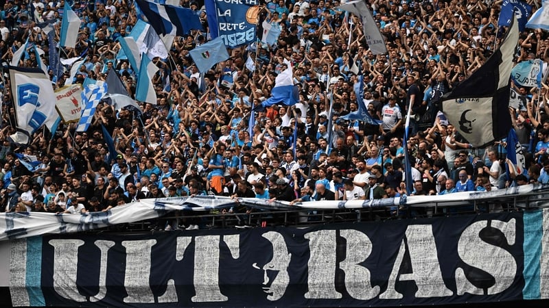 Napoli fans were out in force