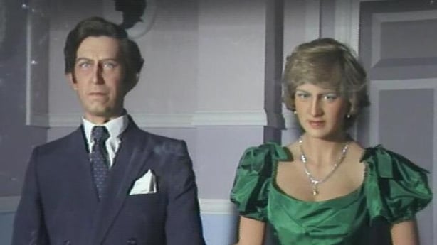 Waxworks of Prince Charles and Princess Diana