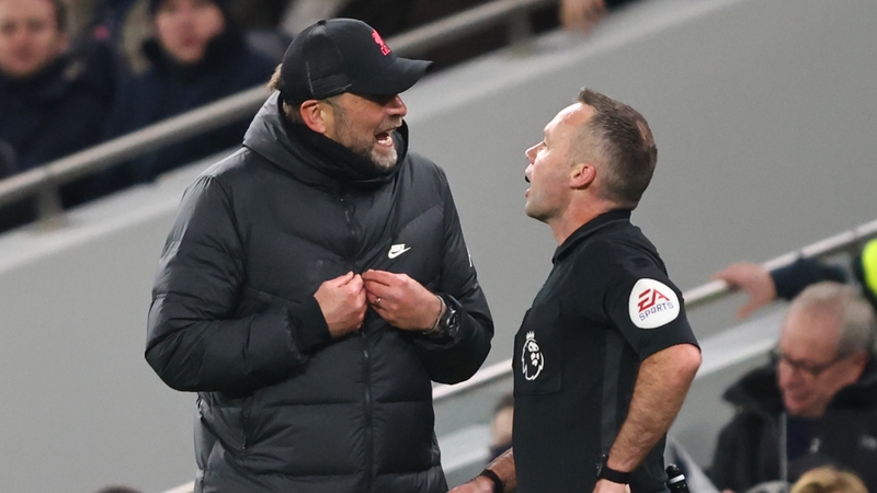 Jurgen Klopp (L) has been involved in previous incidents with Paul Tierney (R)