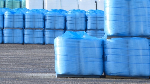 The cost of fertiliser fell by 45% n the 12 months to February, new CSO figures show