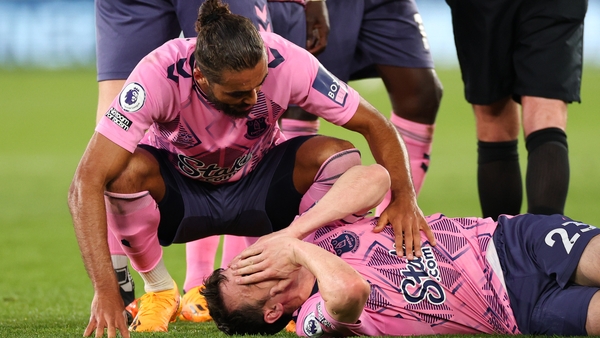Seamus Coleman was in severe pain in the aftermath