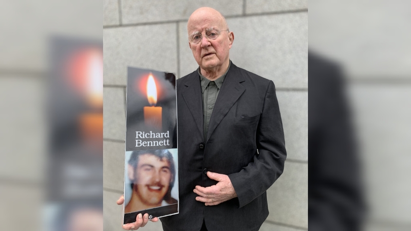 The words spoken by Christy Moore in the coroner's court were written by Richard Bennett's mother and sister