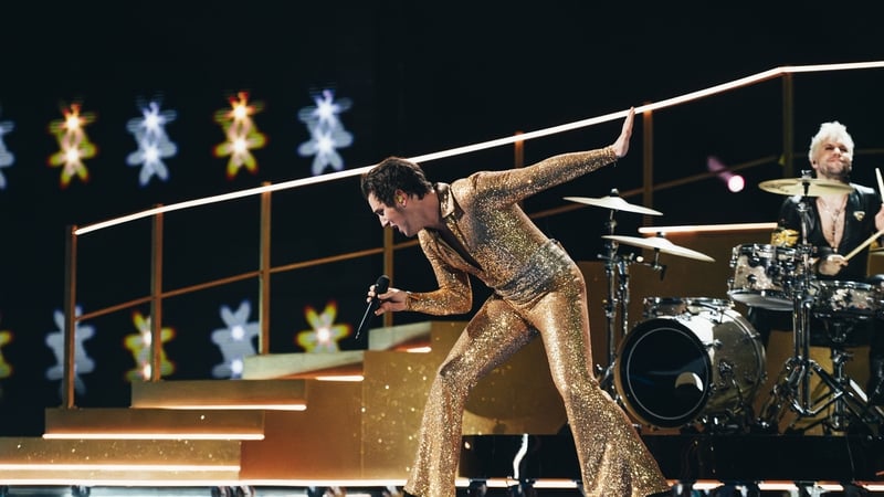 Wild Youth on stage during a dress rehearsal for the Eurovision in Liverpool