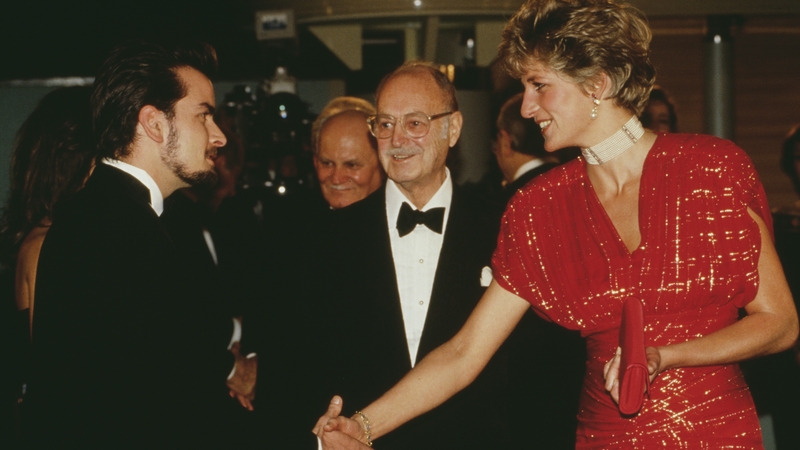 Princess Diana at the premiere of the film 'Hot Shots!' in Leicester Square, London, 18th November 1991. Getty Images