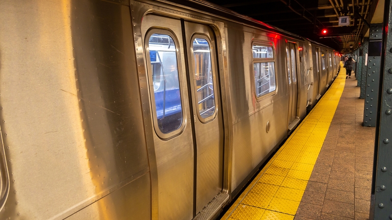 The man died on Monday while travelling on the F train in Manhattan