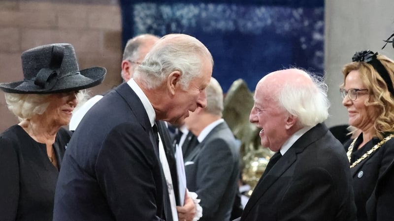 President Higgins last met King Charles in Belfast in September