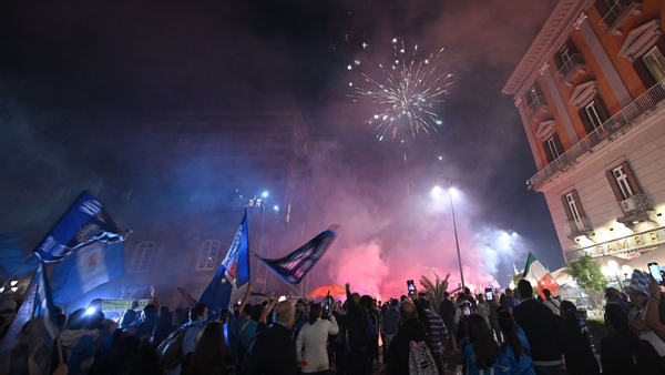 Napoli fans get the party started