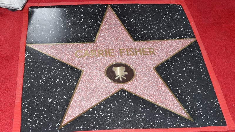 Carrie Fisher's star on the Hollywood Walk of Fame
