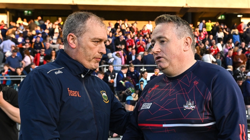 Liam Cahill and Pat Ryan after the draw in Páirc Uí Chaoimh