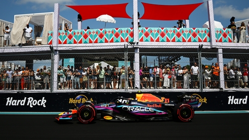 Sergio Perez claimed pole for Red Bull