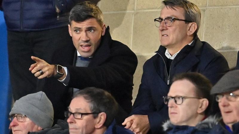 Jonathan Walters and Andy Pilley attend a Waterford game in March