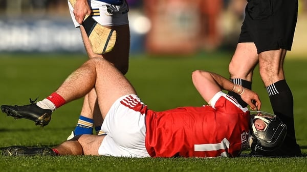 Darragh Fitzgibbon of Cork shipped a high challenge in Saturday's draw with Tipperary