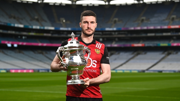 Down's Niall McParland with the Tailteann Cup