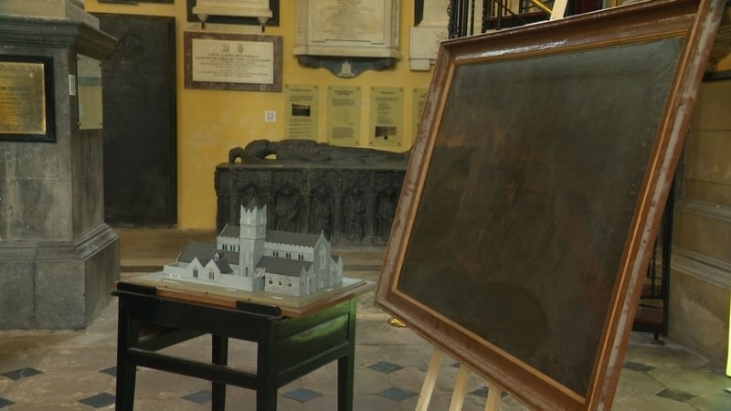 The artwork was discovered in the cathedral's attic around three months ago
