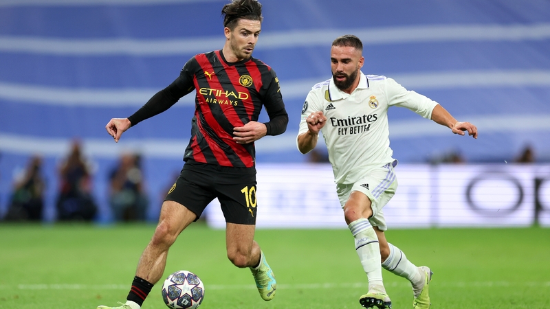 Jack Grealish and Dani Carvajal had a running battle all night