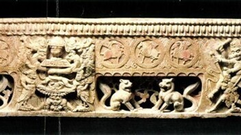 One of the stolen artefacts 'Zoroastrian Funerary Platform' (Pic:Manhattan District Attorney's Office)