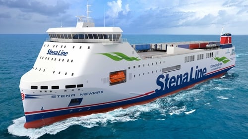 A computer generated image of how the new Stena Line freight ships will look when they are built