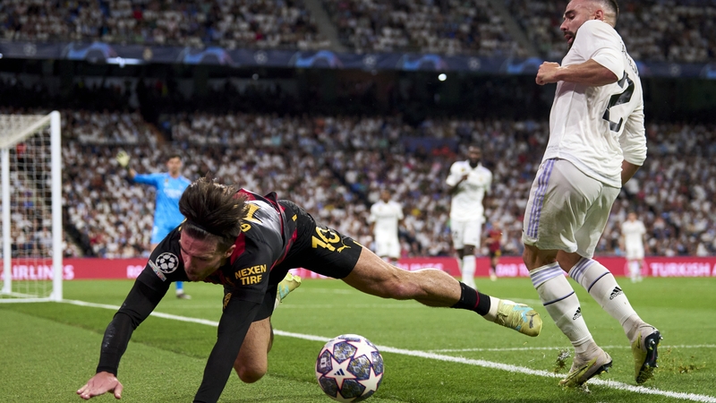 Jack Grealish (L) and Dani Carvajal clashed during the first leg