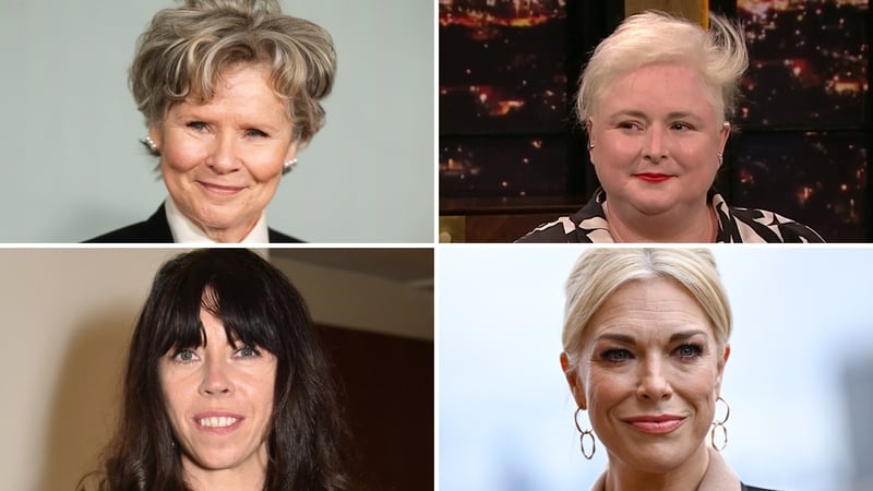 (Clockwise from top) Imelda Staunton, Siobhán McSweeney, Hannah Waddingham, Eileen Walsh