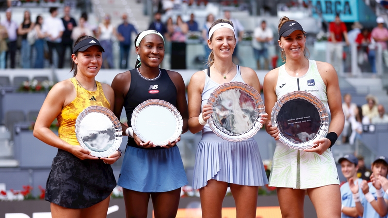 The doubles pairings of Jessica Pegula and Coco Gauf, and Victoria Azarenka and Beatriz Haddad Maia contested the final in Madrid on Sunday