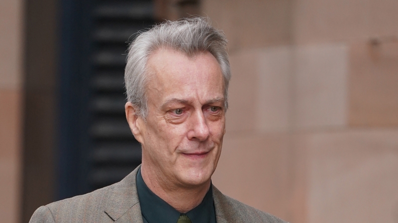 Stephen Tompkinson outside Newcastle Crown Court
