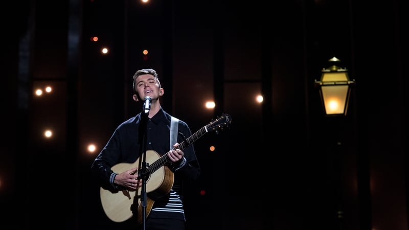 Ryan O'Shaughnessy from Ireland performs during dress rehearsals for the first semi final of Eurovision Song Contest on May 7, 2018 in Lisbon, Portugal. (Photo by Pedro Gomes/Getty Images)