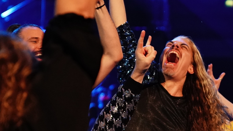 Australia celebrate winning a spot in the Eurovision grand final