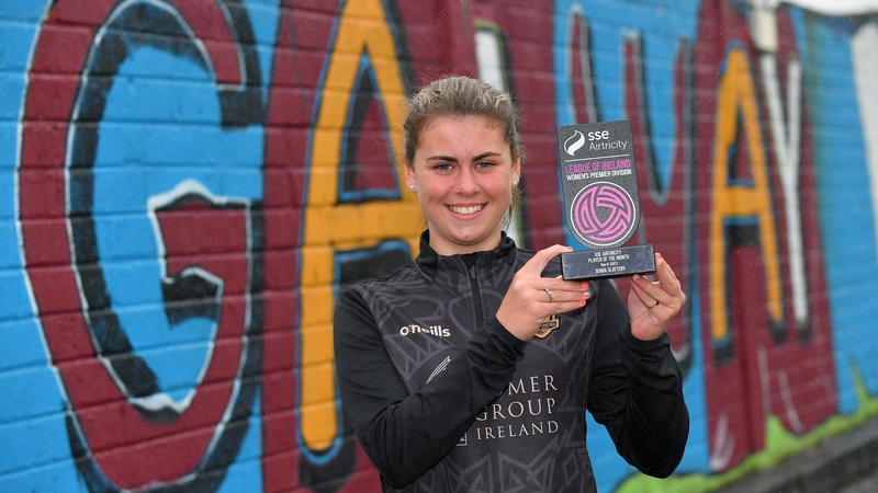 Jenna Slattery is the SSE Airtricity Women's Premier Division player of the month