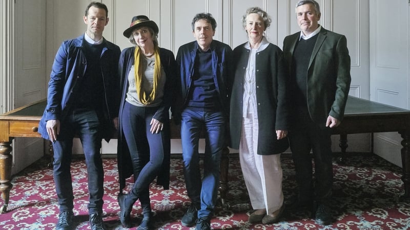 Curators (L-R) Joseph Mackey, Elizabeth Hatz, Peter Cody, Mary Laheen & Peter Carroll (Pic: Marie-Louise Halpenny)