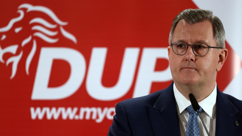 DUP Leader Jeffrey Donaldson said negotiations with the UK government were close to conclusion