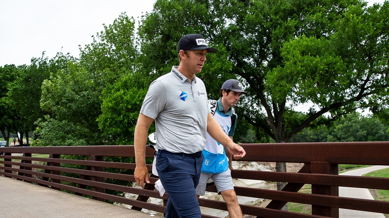 Seamus Power walks to the 14th tee on Friday