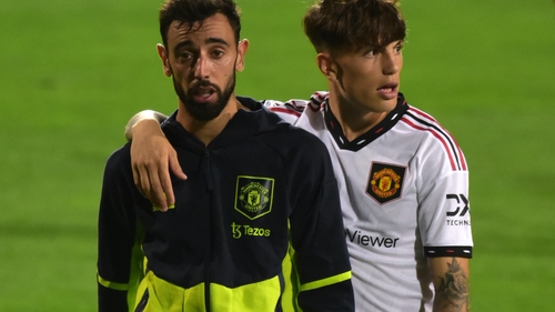 Fernandes (L) and Garnacho have linked up well