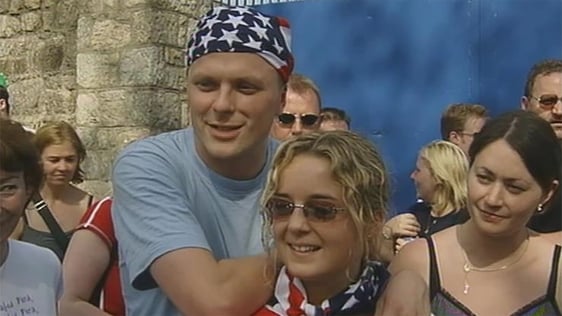 Bruce Springsteen Fans queuing outside the RDS, 2003