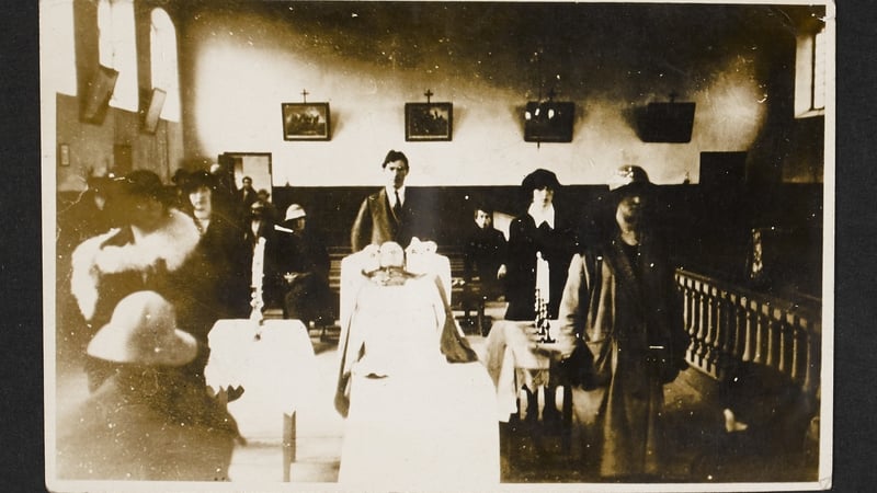 Liam Lynch's body laid out in Clonmel. Image courtesy of the National Library of Ireland