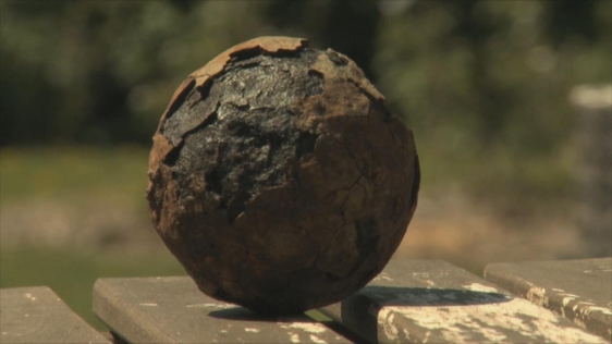 Cannonball discovered in wall in Dingle, County Kerry, 2018