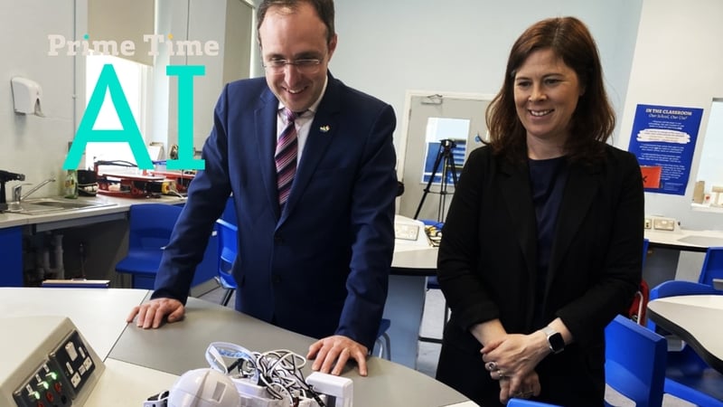 Patricia Scanlon and Robert Troy in May 2022, when she was appointed AI ambassador.