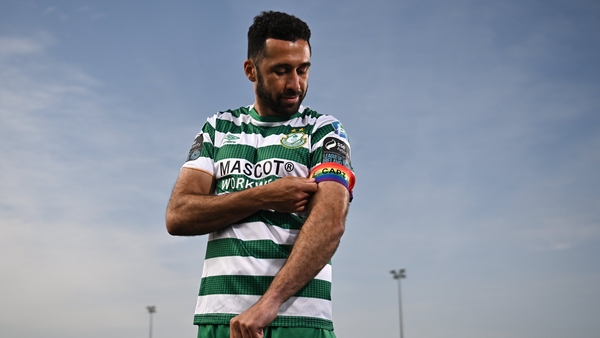Roberto 'Pico' Lopes at the launch of a branding takeover by LGBT Ireland which will take place at LOI games this weekend
